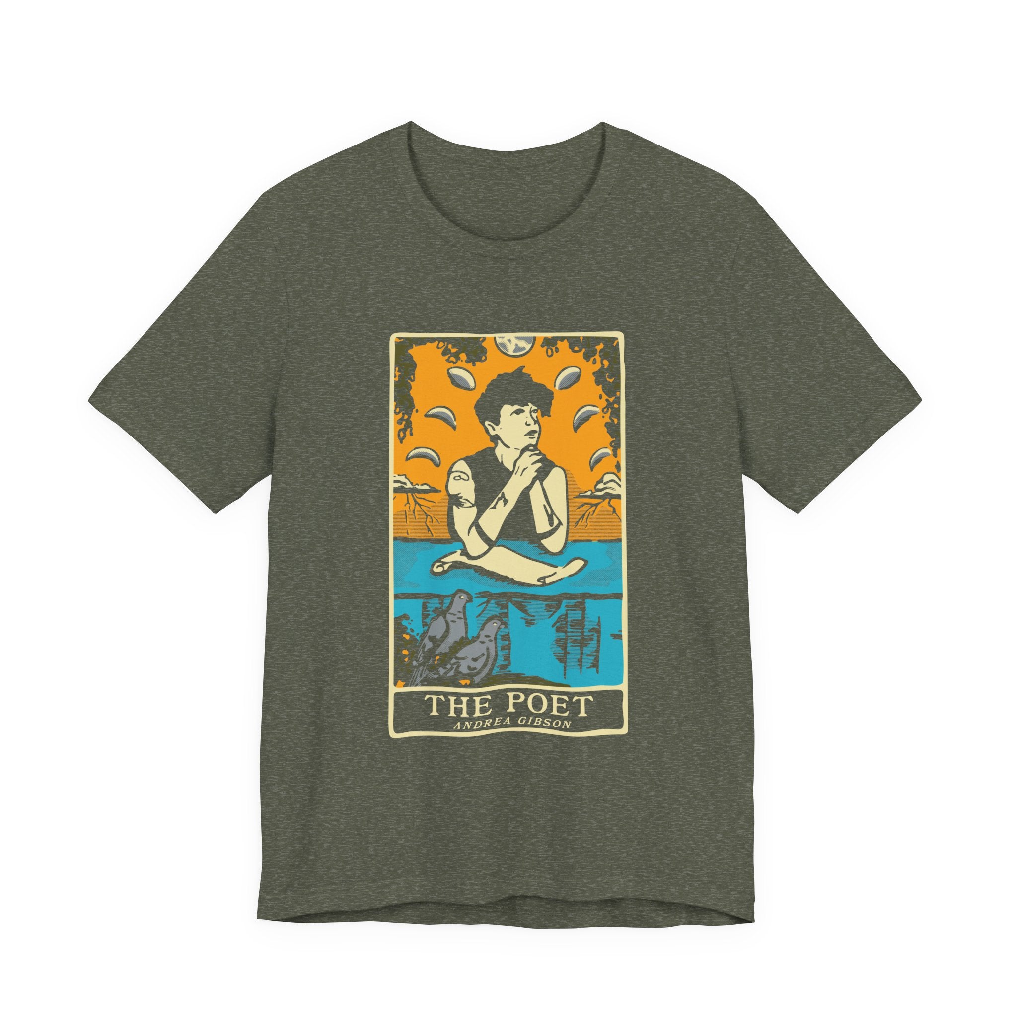 The Poet T-Shirt - Heather Green - Official Andrea Gibson