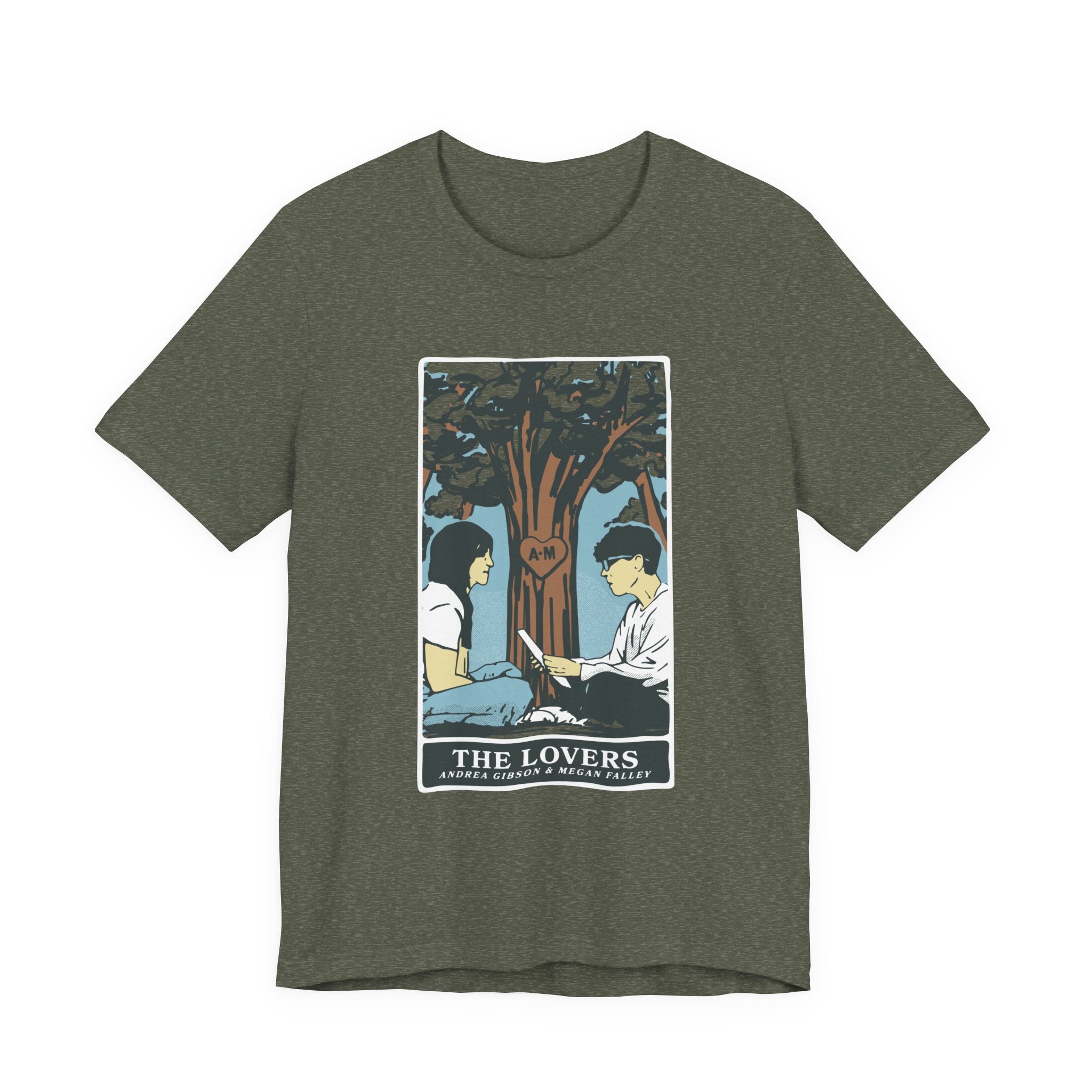 トップス Gorsch : Heather Serge Band Shirts The Lovers T-Shirt (Heather Green) - Andrea Gibson Official