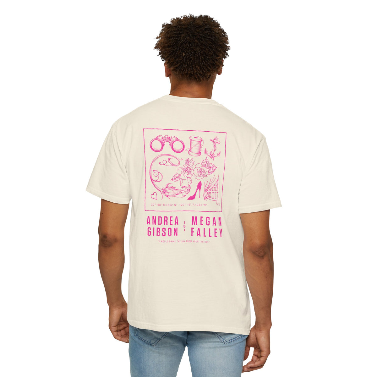 Tattoo T-Shirt (Ivory & Hot Pink)