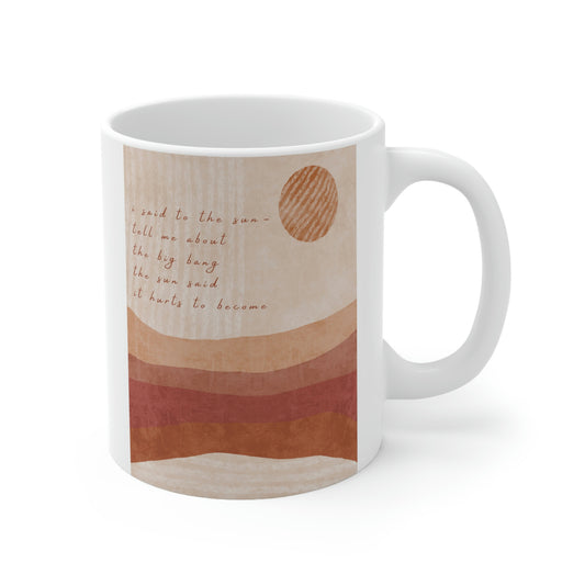 It Hurts To Become Ceramic Mug