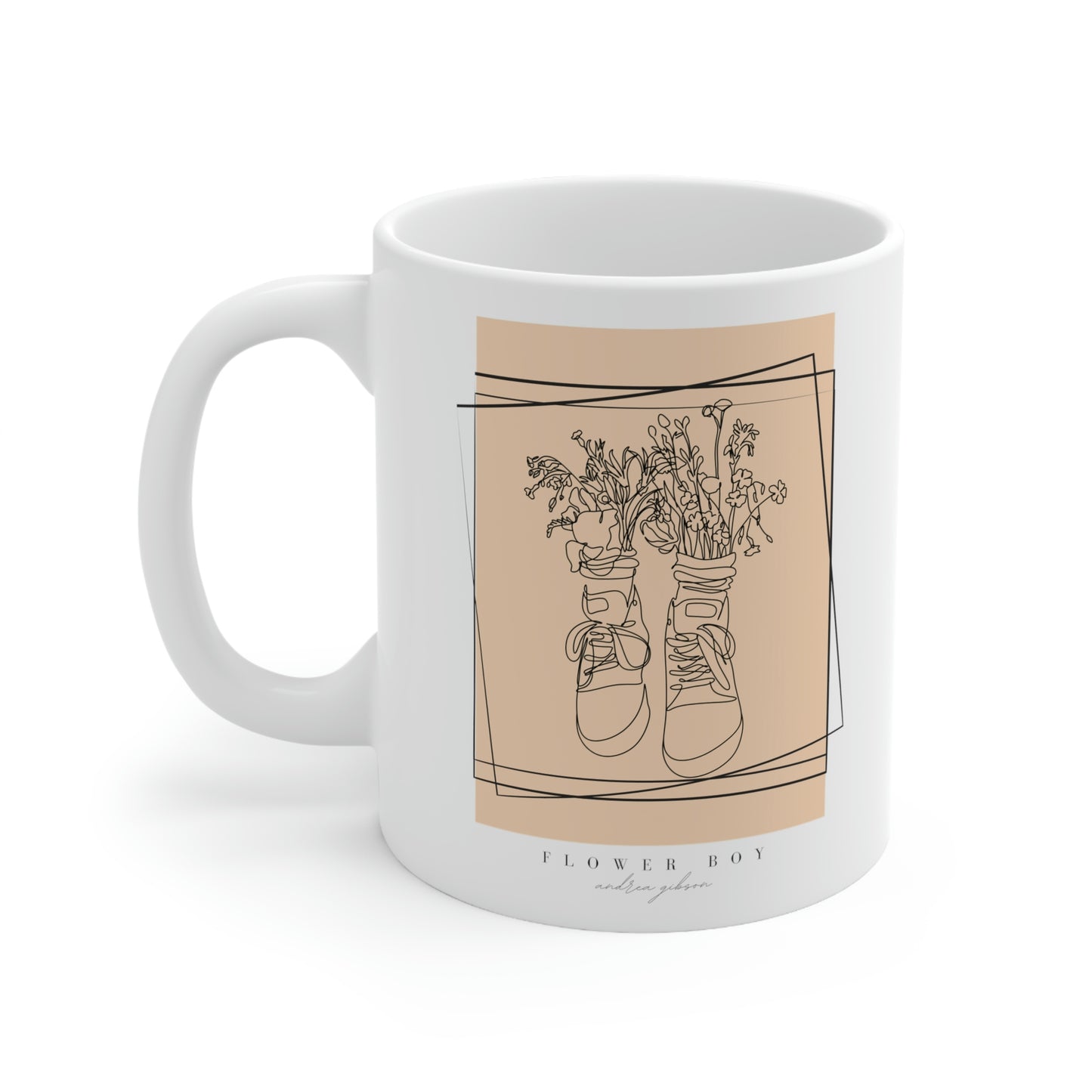 Flower Boy Ceramic Mug