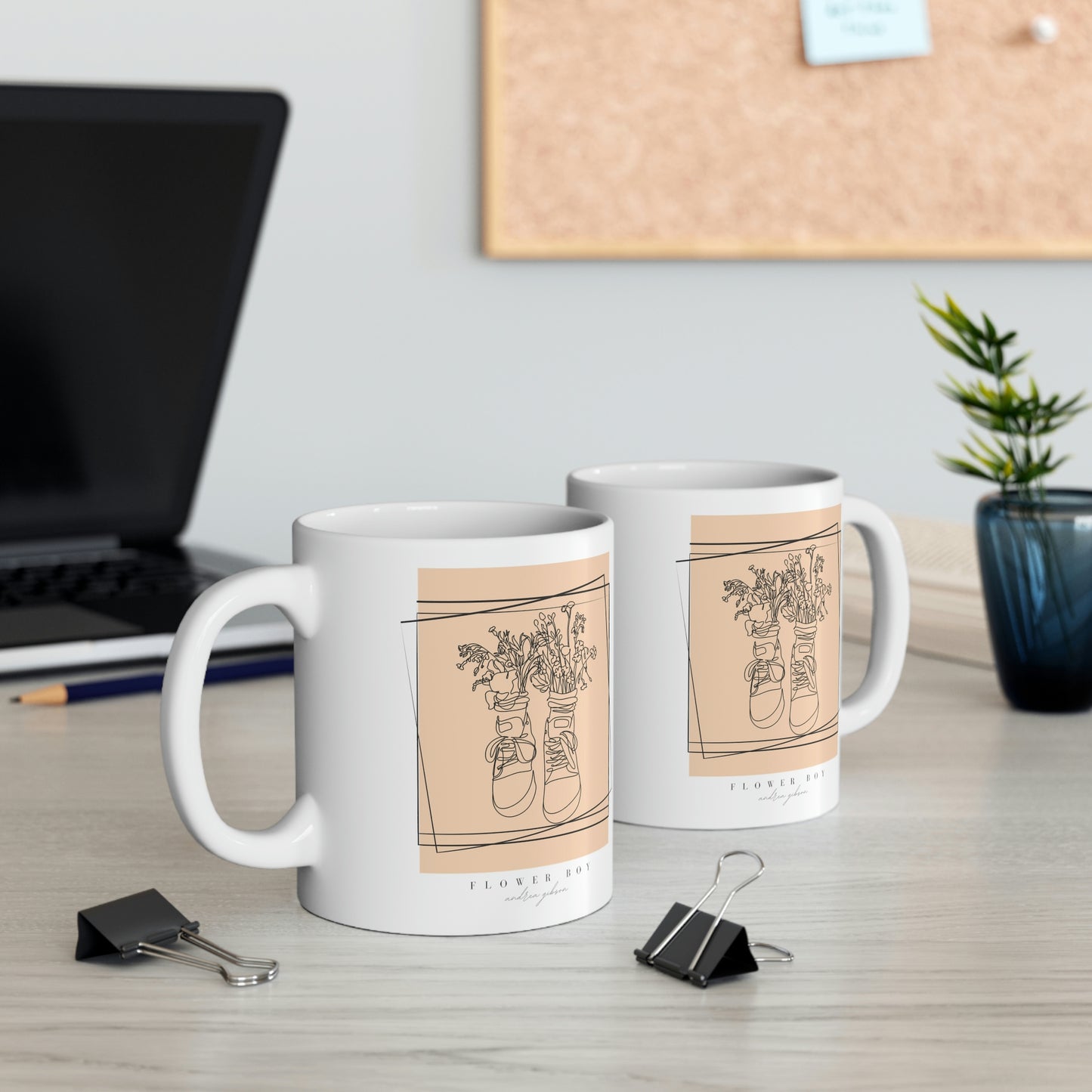 Flower Boy Ceramic Mug