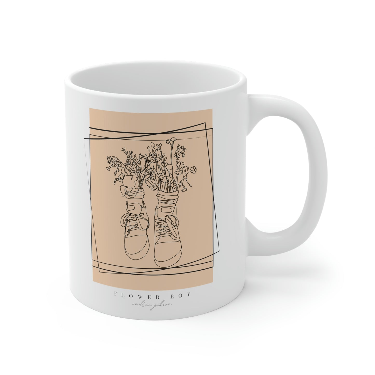 Flower Boy Ceramic Mug