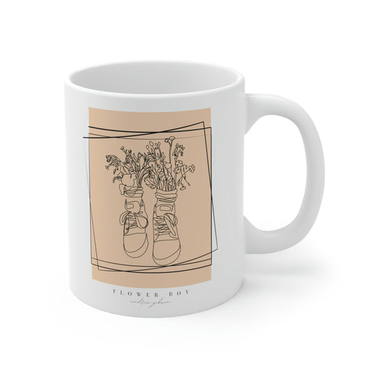 Flower Boy Ceramic Mug