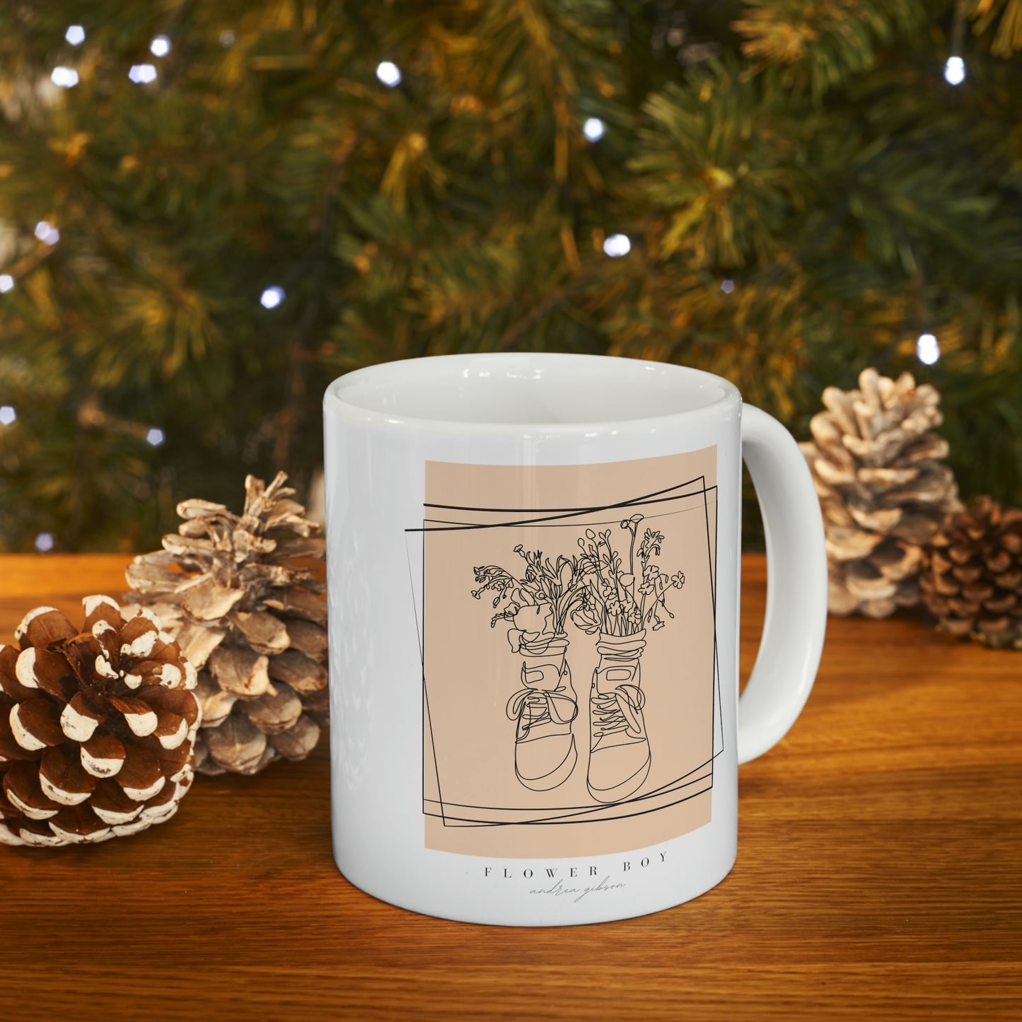 Flower Boy Ceramic Mug