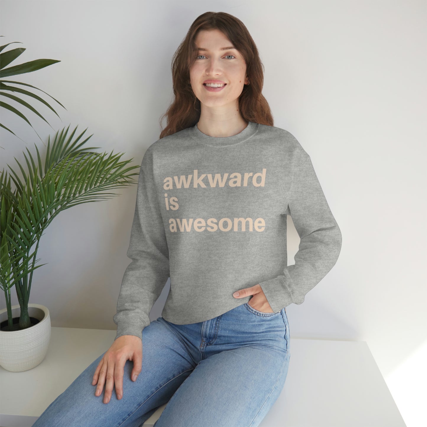 Awkward Is Awesome Crewneck Sweatshirt