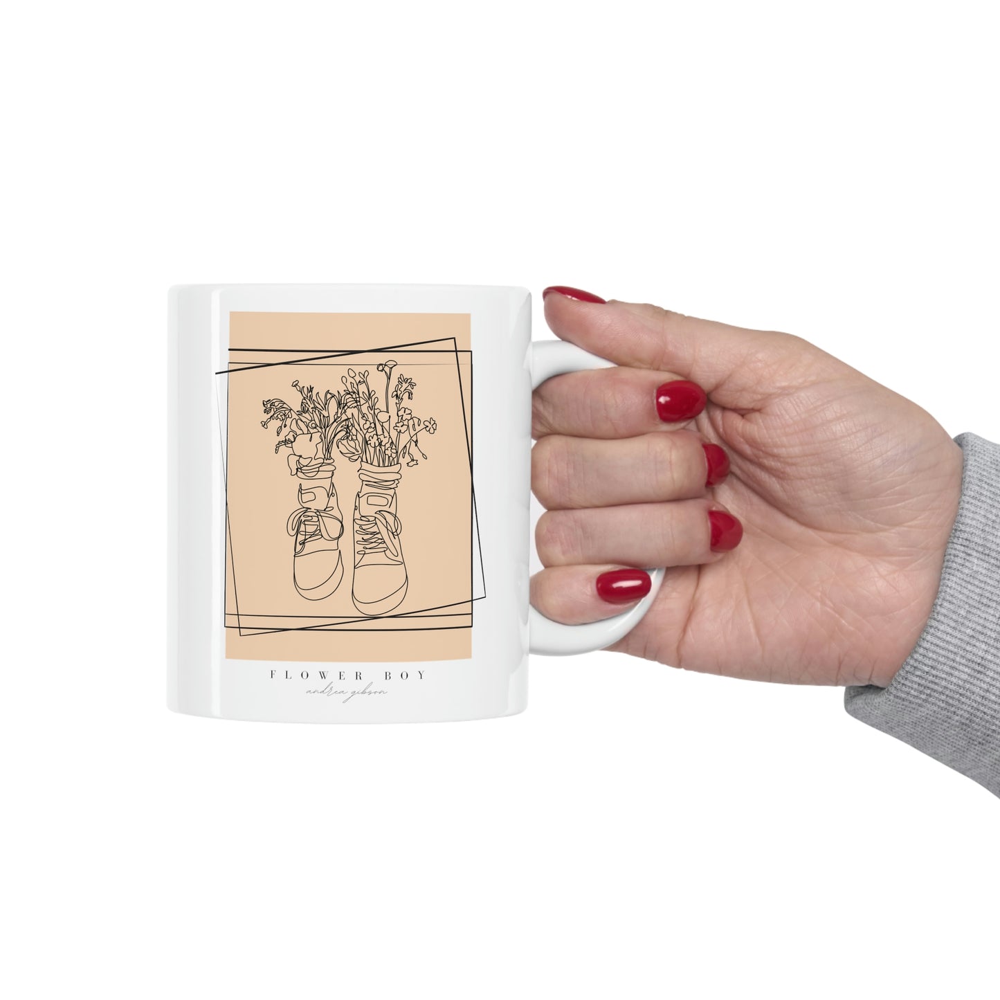 Flower Boy Ceramic Mug