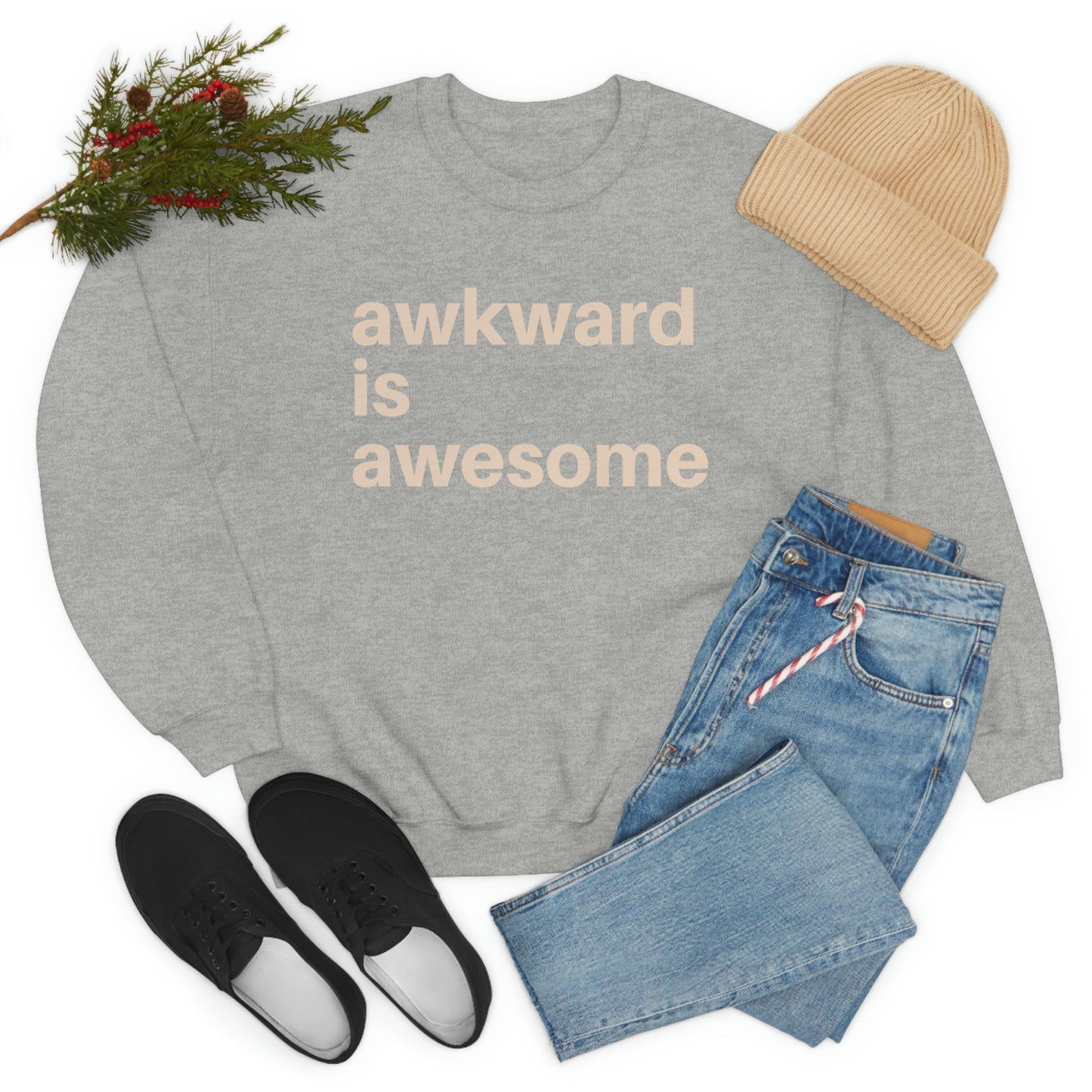 Awkward Is Awesome Crewneck Sweatshirt