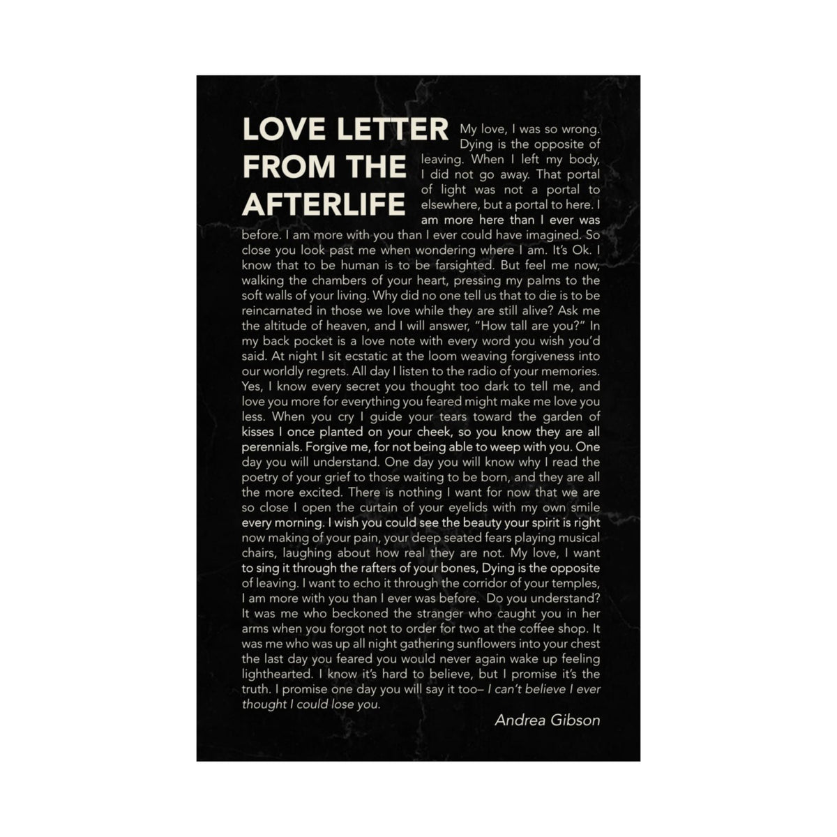 Love Letter from the Afterlife Poster