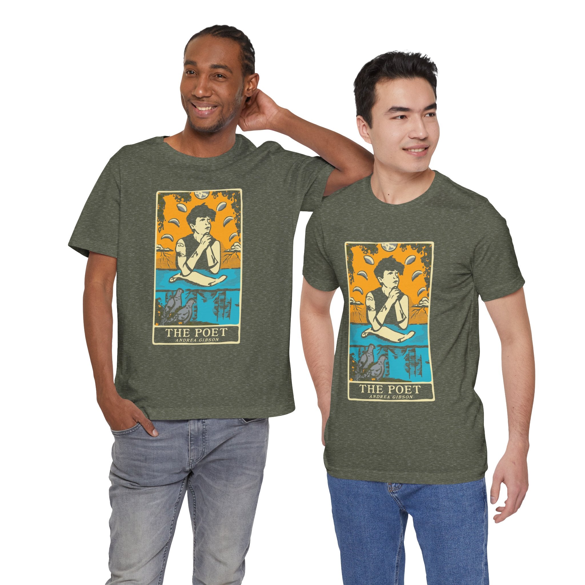 The Poet T-Shirt - Heather Green - Official Andrea Gibson