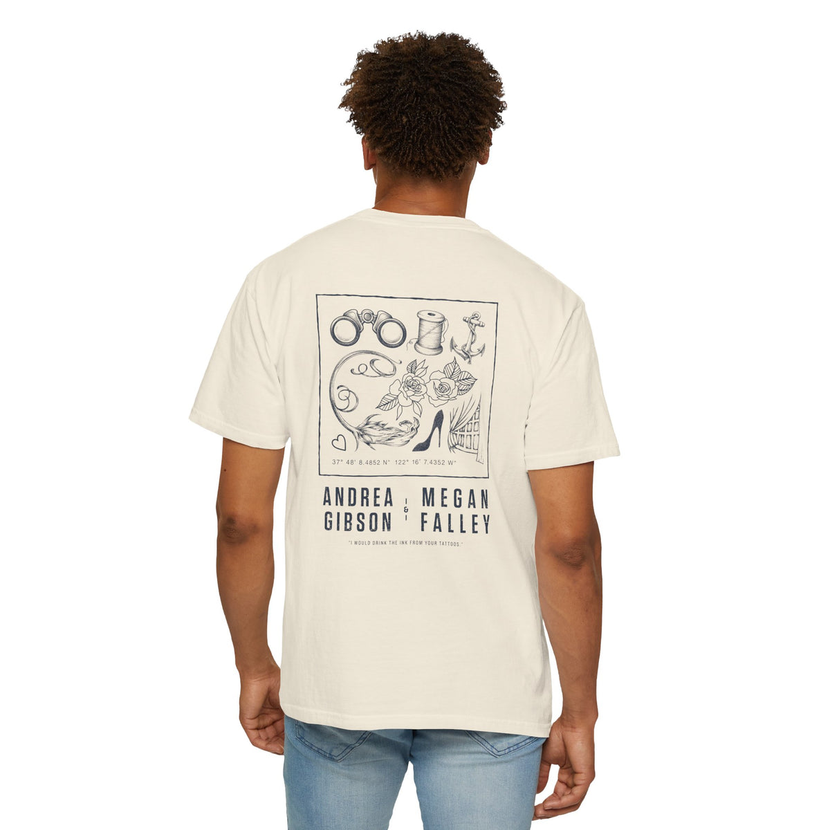 Tattoo T-Shirt (Ivory & Navy)