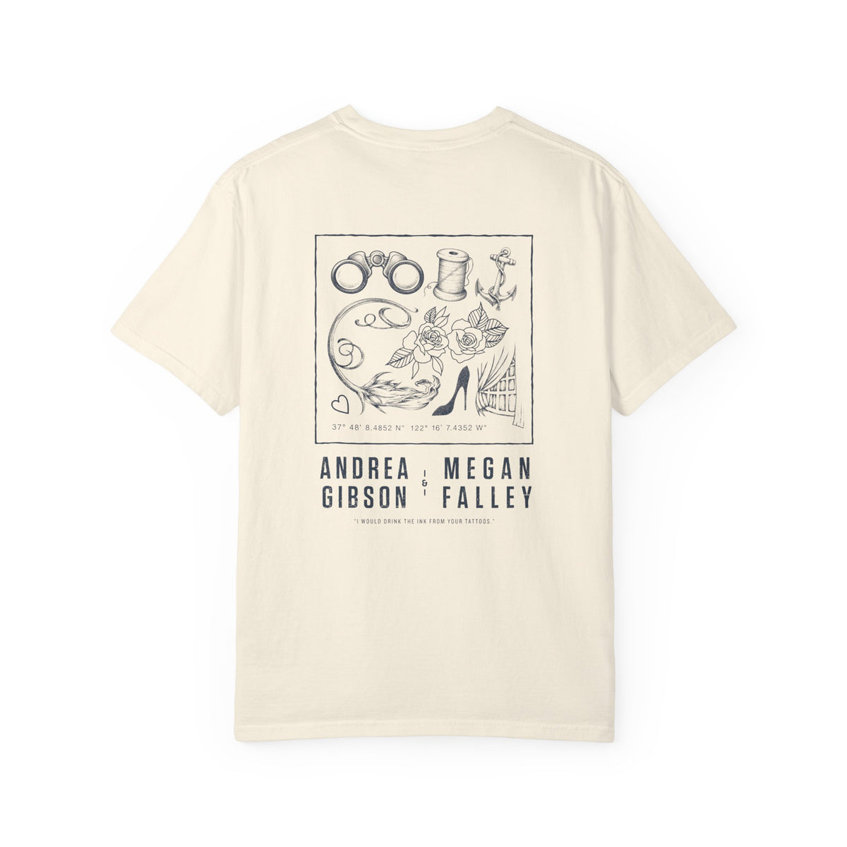 Tattoo T-Shirt (Ivory & Navy)