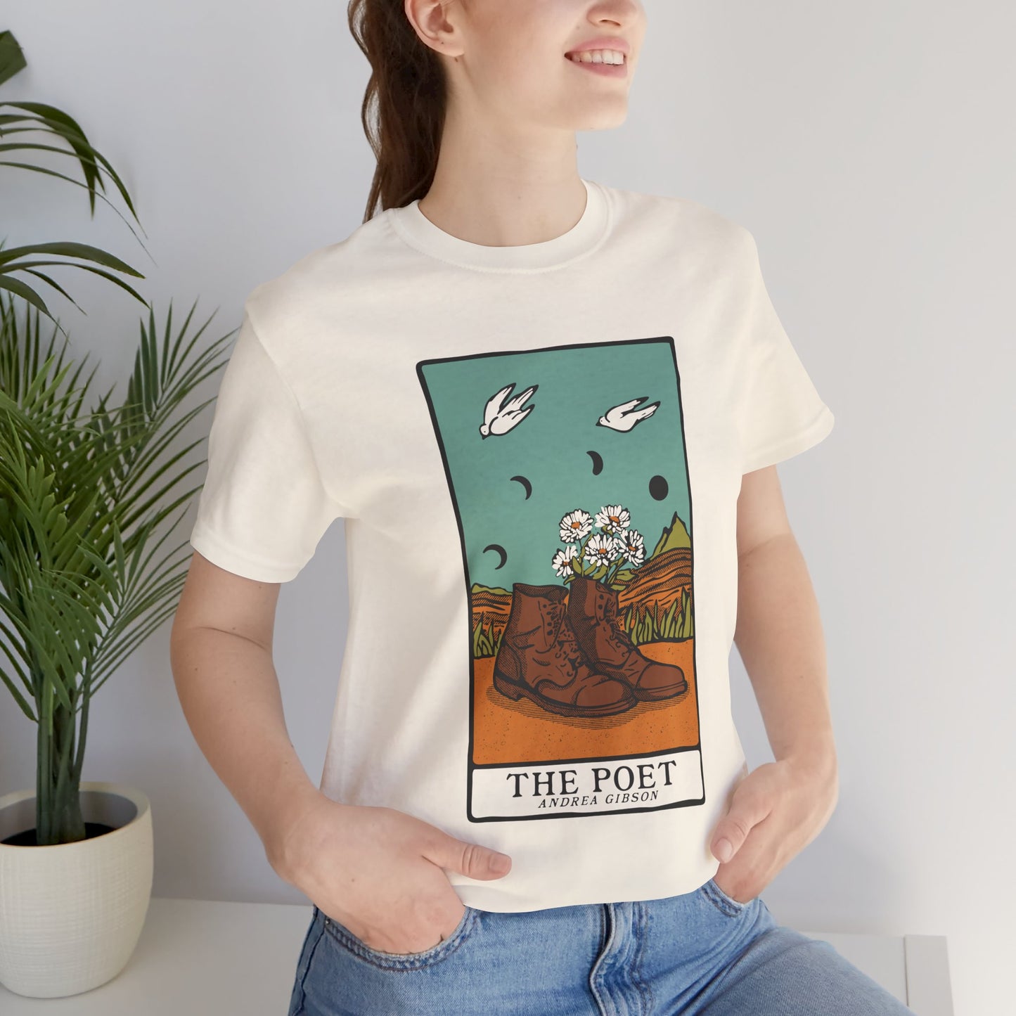 The Poet's Boots T-Shirt - Ivory
