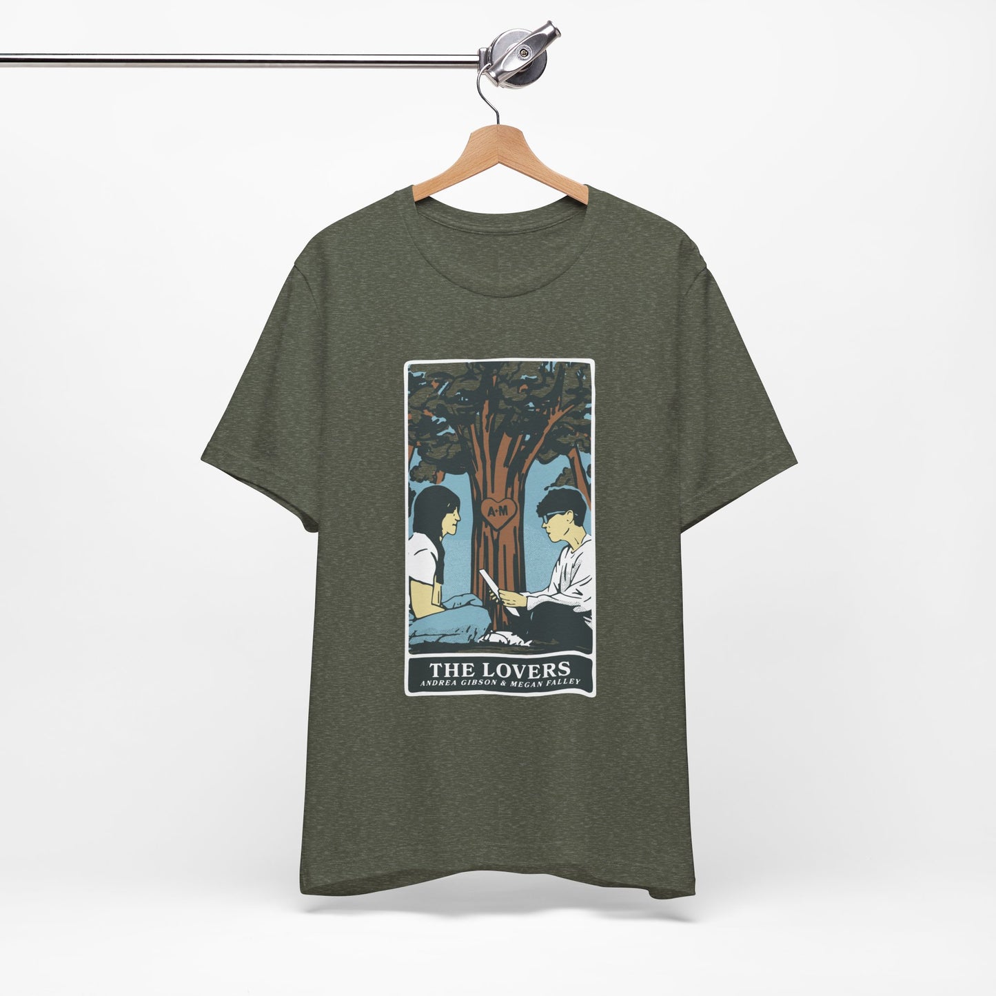 The Lovers T-Shirt - Heather Green