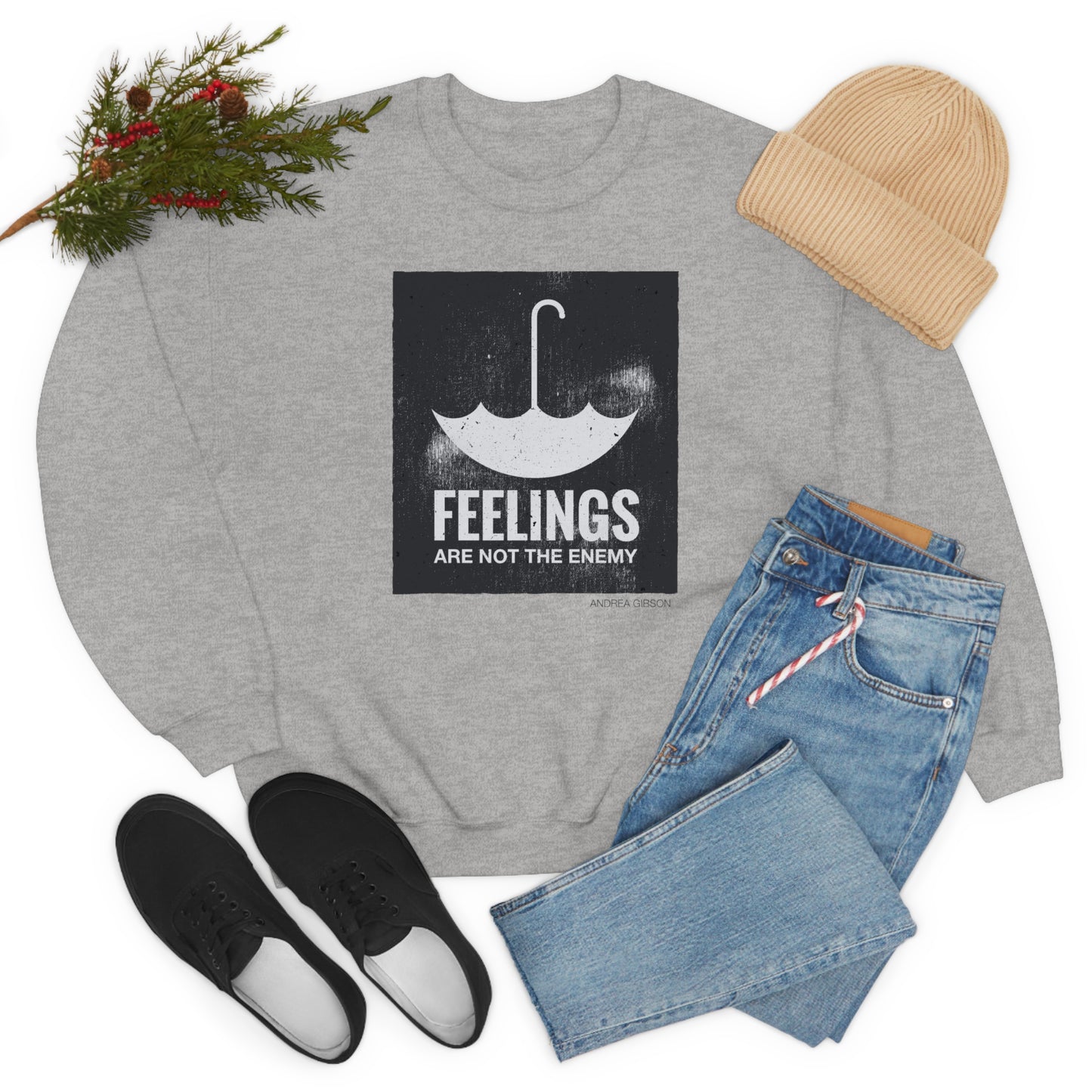 Feelings Are Not The Enemy Crewneck Sweatshirt