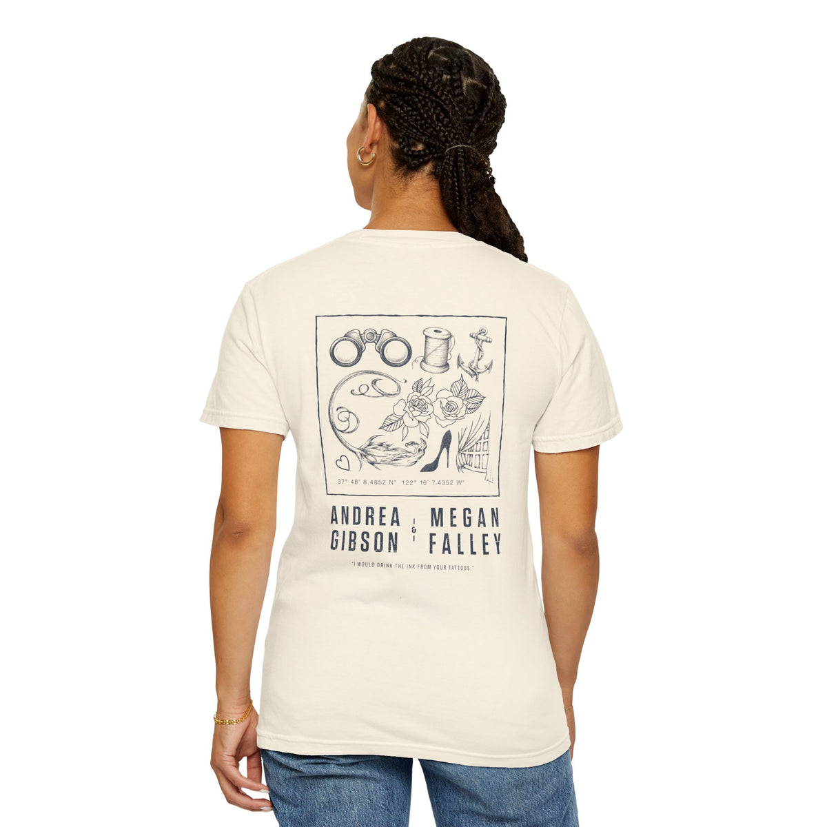 Tattoo T-Shirt (Ivory & Navy)