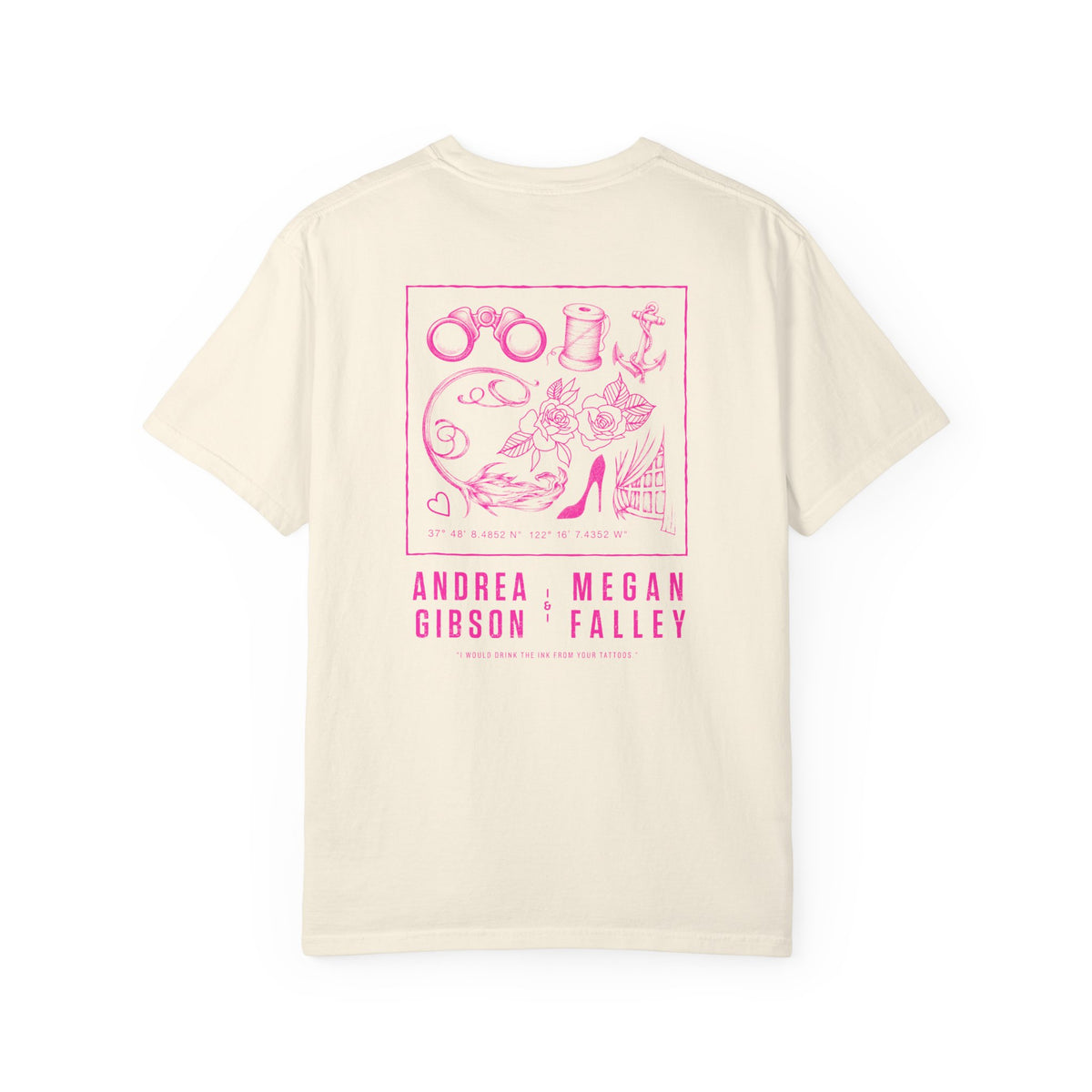 Tattoo T-Shirt (Ivory & Hot Pink)