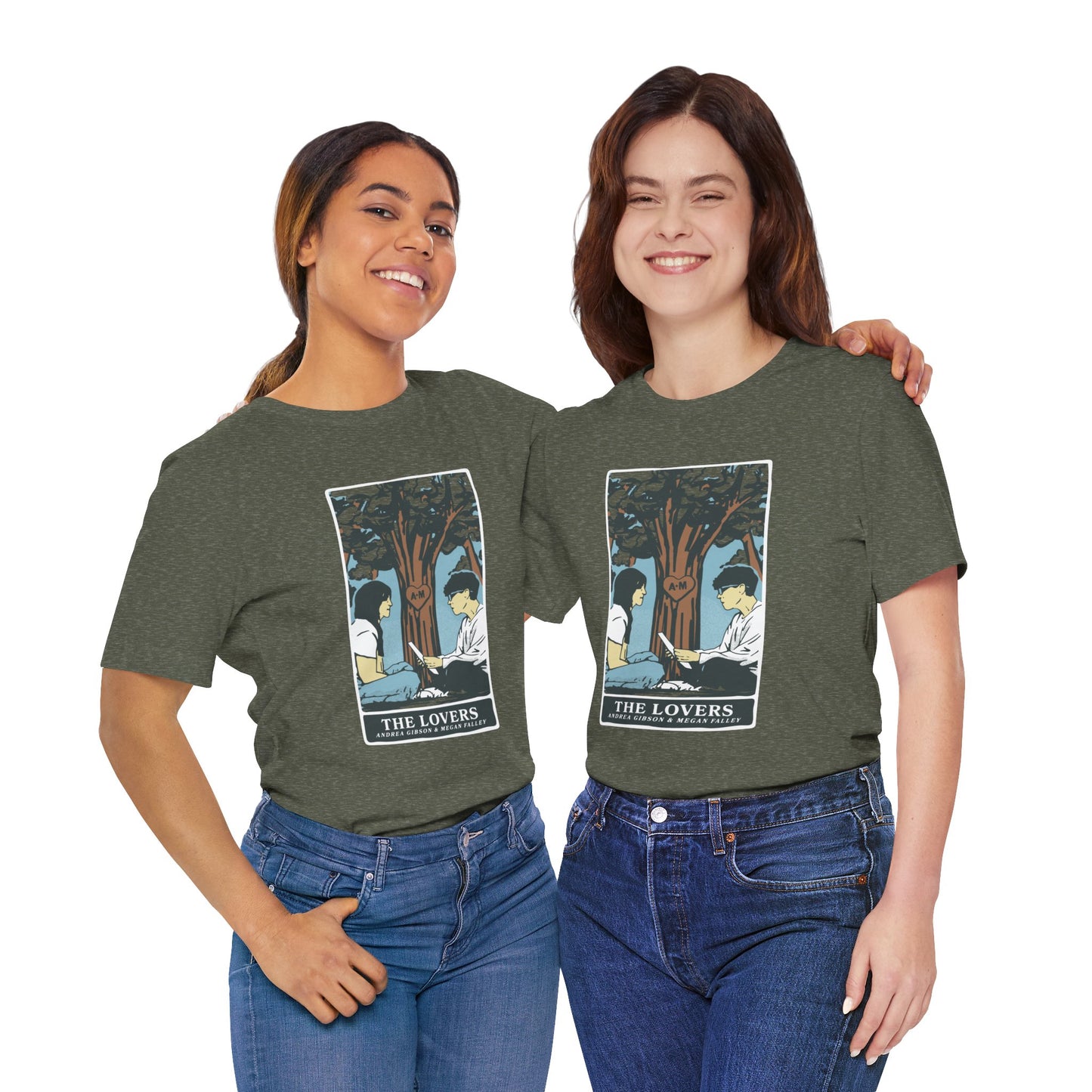 The Lovers T-Shirt - Heather Green