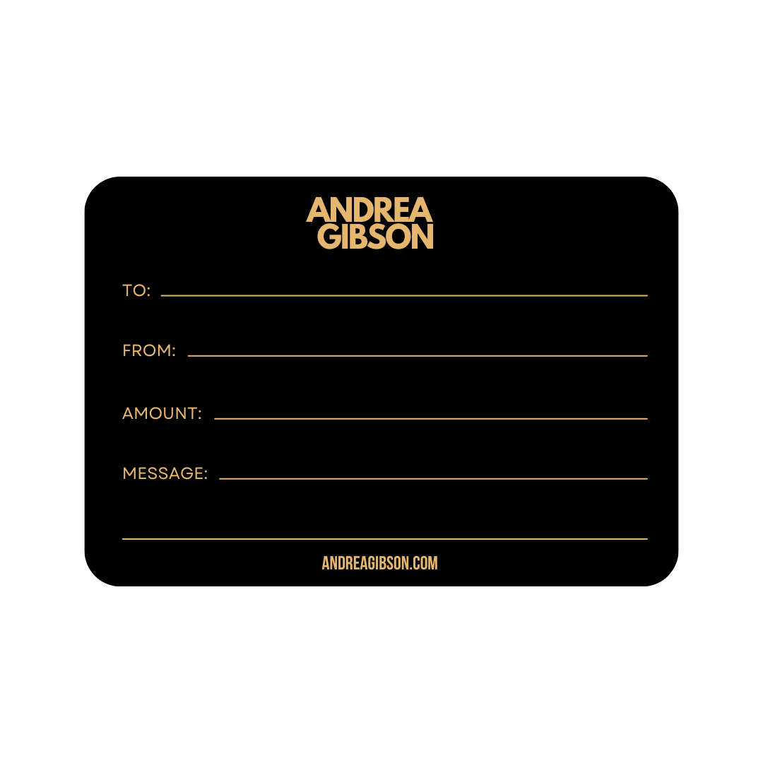 Andrea Gibson Store Gift Card