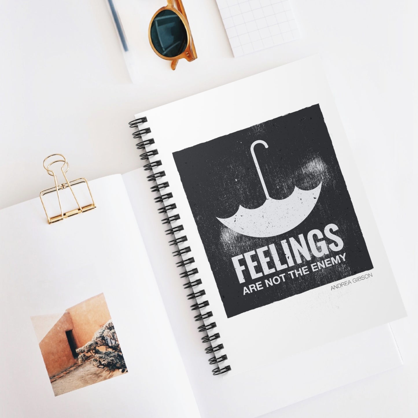 Feelings Are Not The Enemy Spiral Notebook