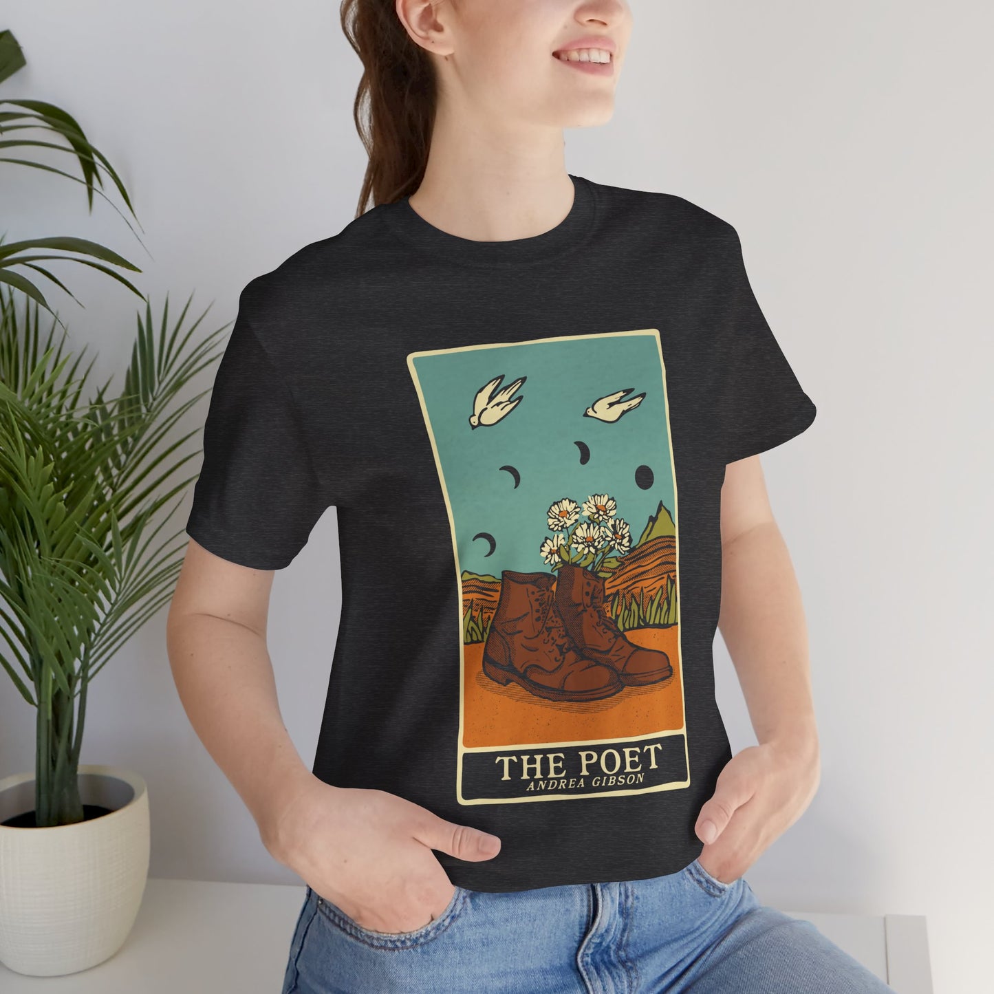 The Poet's Boots T-Shirt - Charcoal