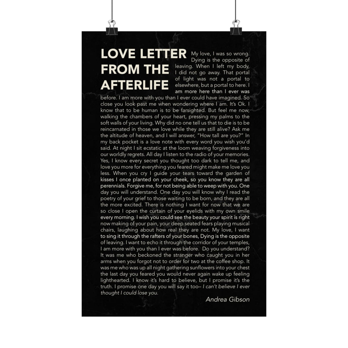 Love Letter from the Afterlife Poster