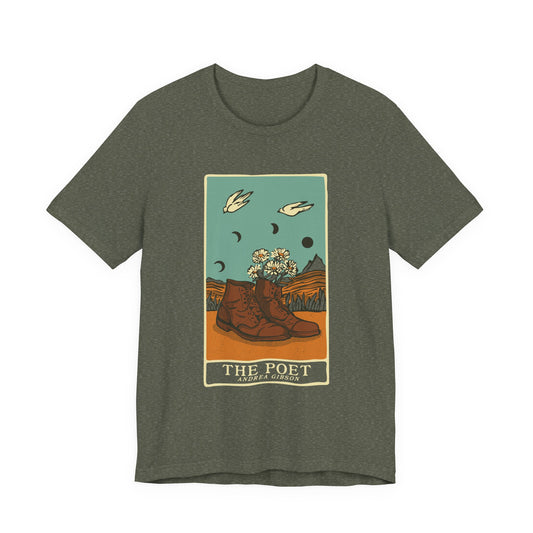 The Poet's Boots T-Shirt - Heather Green