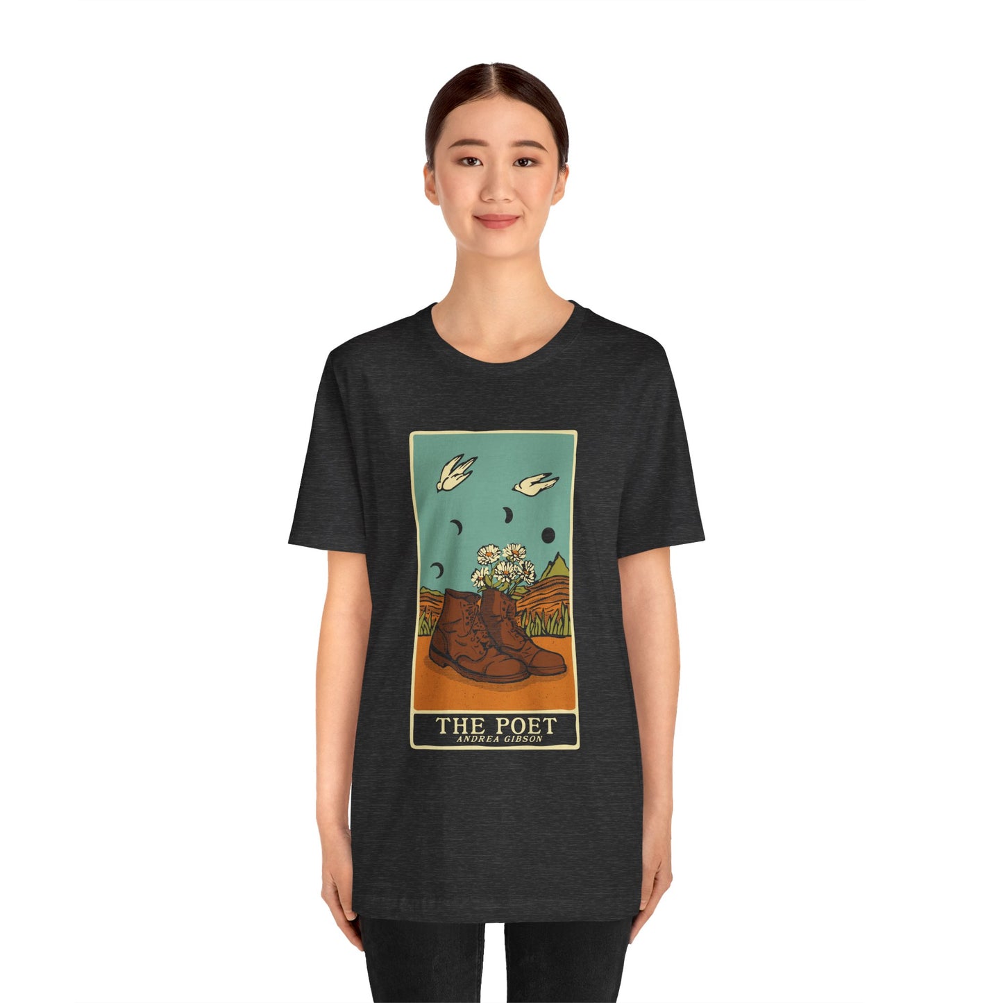 The Poet's Boots T-Shirt - Charcoal