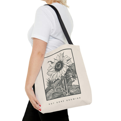 Not Done Growing Tote Bag
