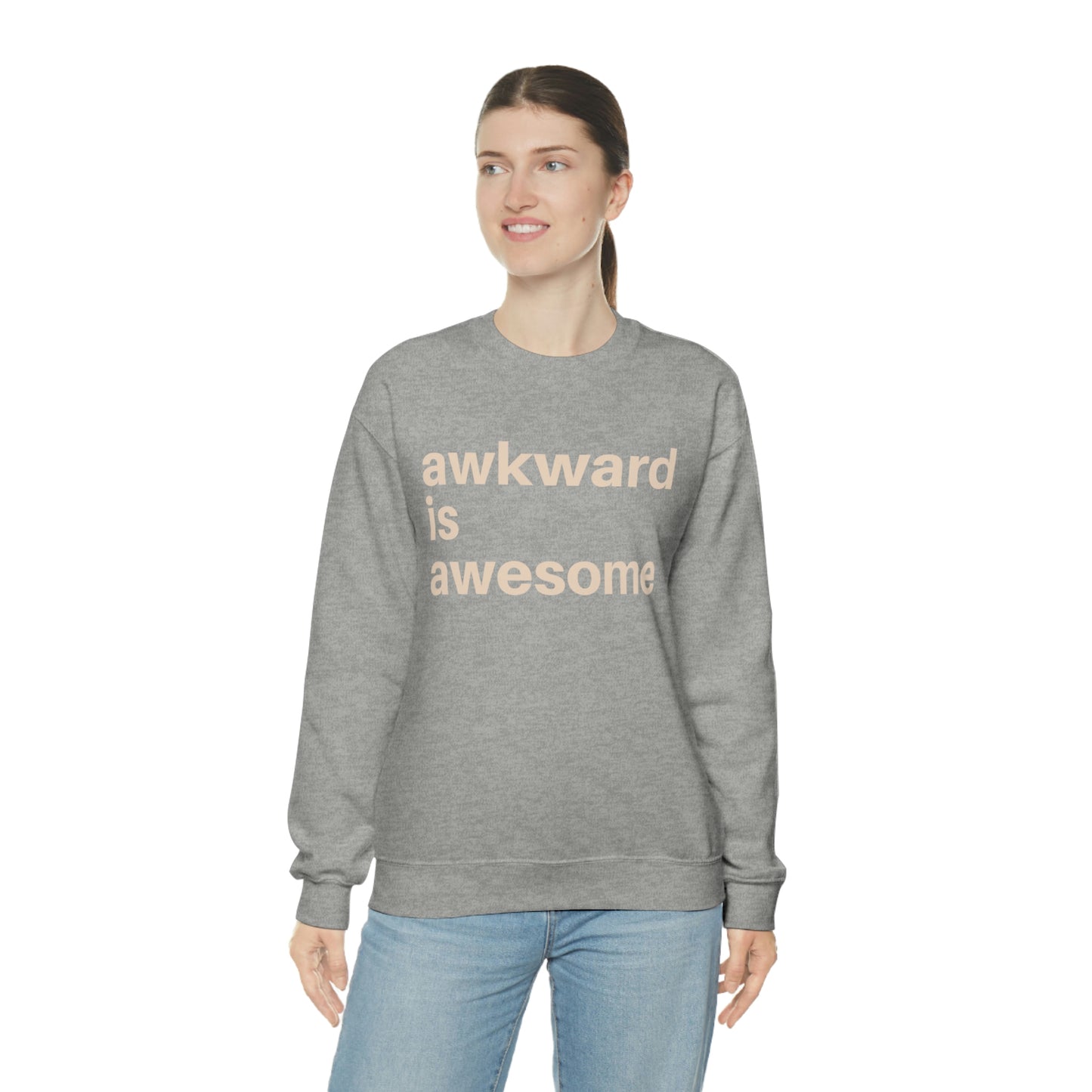 Awkward Is Awesome Crewneck Sweatshirt
